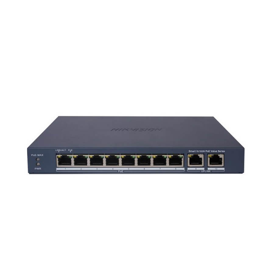 8-Port FE Smart PoE Switch HIKVISION DS-3E1310P-EI/M